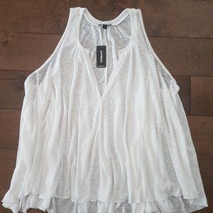 Express White Sleeveless Top - Size XS - NWT